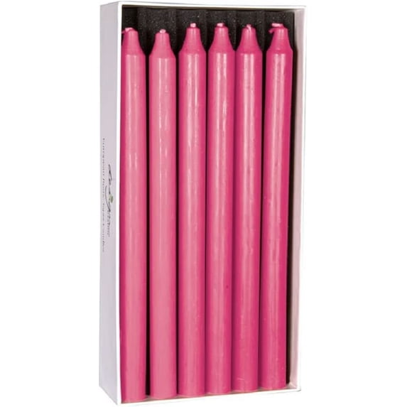 Design Design 673-06895 Candle Magenta, Candle Tapered, Pink, 8 Pieces