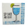 thumbnail image 1 of Design Design DESIGN62409470 Sip Back Relax Cocktail Napkin, 1 of 2