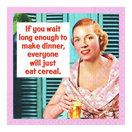 Design Design DESIGN62410062 Everyone Will Just Eat Ceral Cocktail Napkin