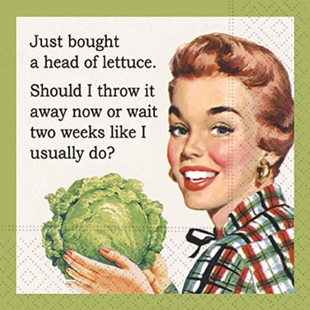 Design Design DESIGN62410069 Just Bought Lettuce Cocktail Napkin