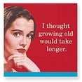 thumbnail image 1 of Design Design Growing Old Cocktail Napkins, 5", Red, 1 of 1