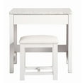 thumbnail image 1 of Design Element 30" Make Up Table with Stool in White, 1 of 7