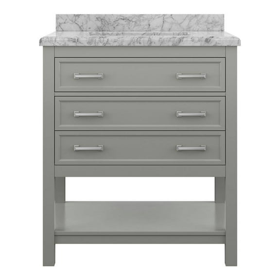 Design Element Affinity 31" Single Sink Bathroom Vanity in Grey