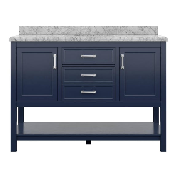 Design Element Affinity 49" Single Sink Bathroom Vanity in Blue