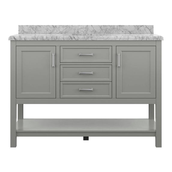 Design Element Affinity 49" Single Sink Bathroom Vanity in Grey