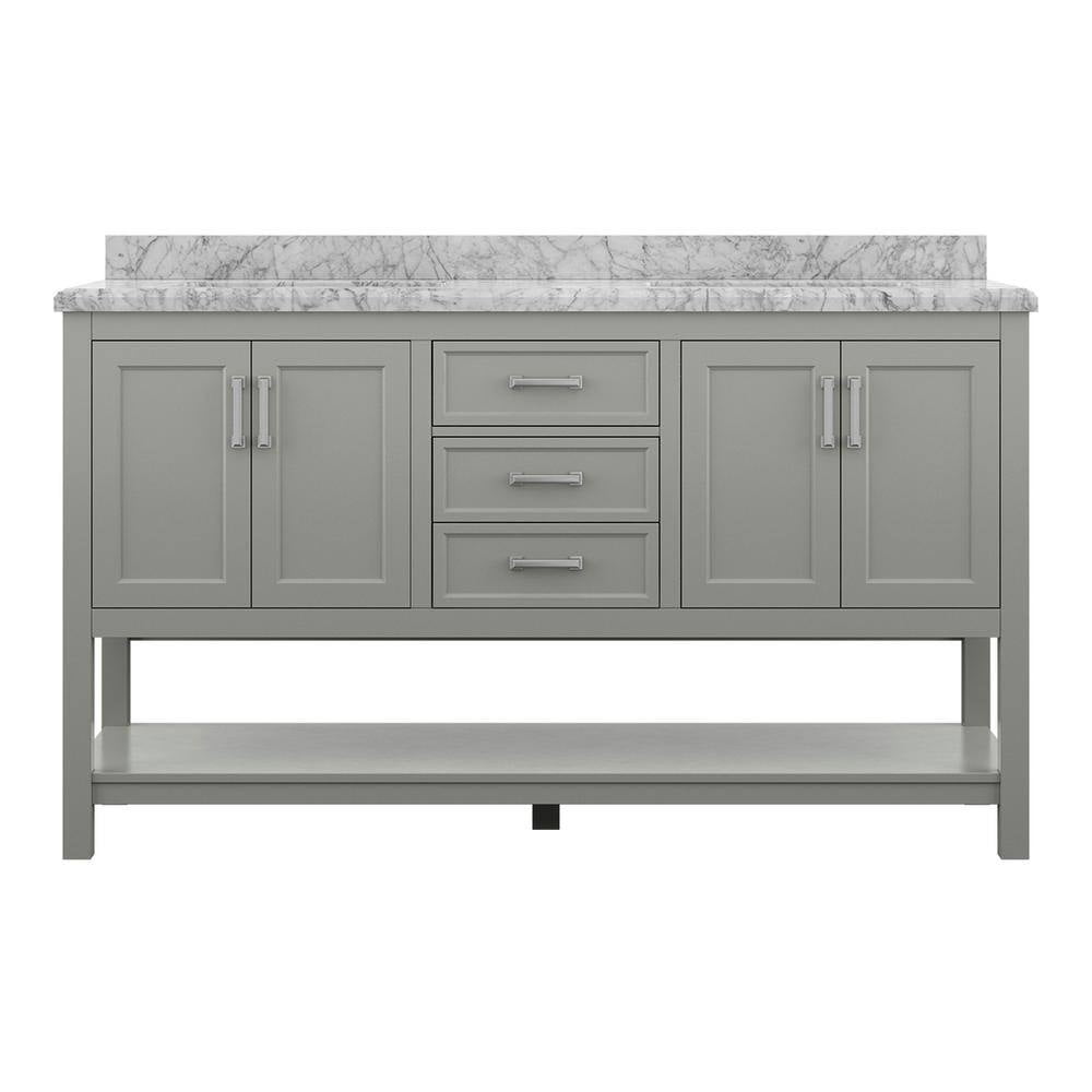 Design Element Affinity 61" Single Sink Bathroom Vanity in Grey