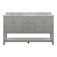 thumbnail image 1 of Design Element Affinity 61" Single Sink Bathroom Vanity in Grey, 1 of 11