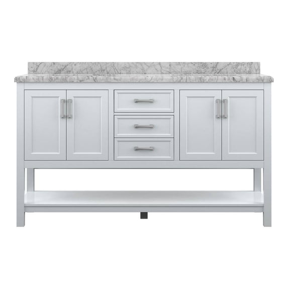 Design Element Affinity 61" Single Sink Bathroom Vanity in White