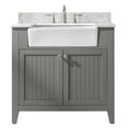 thumbnail image 1 of Design Element Burbank 36" Farmhouse Single Sink Bathroom Vanity in Gray - No Assembly Required, 1 of 8