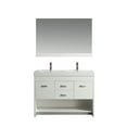 thumbnail image 1 of Design Element Citrus 48" Double Sink Bathroom Vanity Set in White, 1 of 5