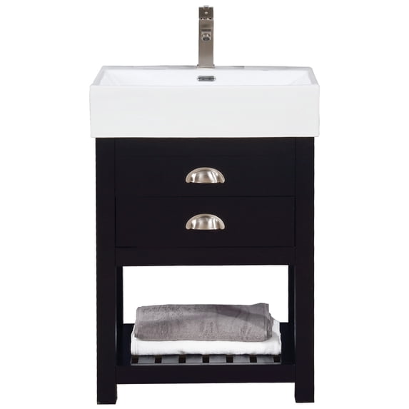 Design Element Gavin 24" Single Sink Vanity in Espresso