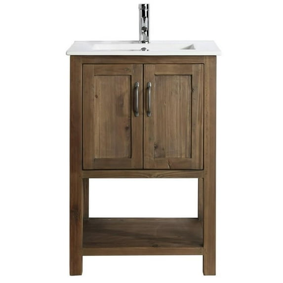 Design Element Group Austin 24" Single Sink Vanity in Walnut