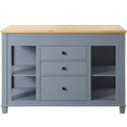 thumbnail image 1 of Design Element Group KD-01-GY 39.88 cu. ft. Medley Kitchen Island with Slide Out Table, Gray, 1 of 6