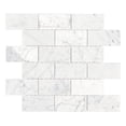 thumbnail image 1 of Design Element Group MTILE03 9.6 sq. ft. Blanco Marble Mosaic Wall Tile, 1 of 1