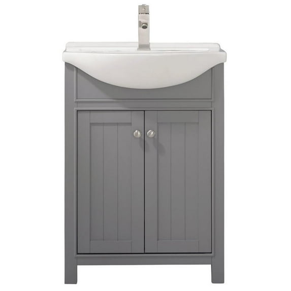 Design Element Group Marian 24" Single Sink Vanity in Gray