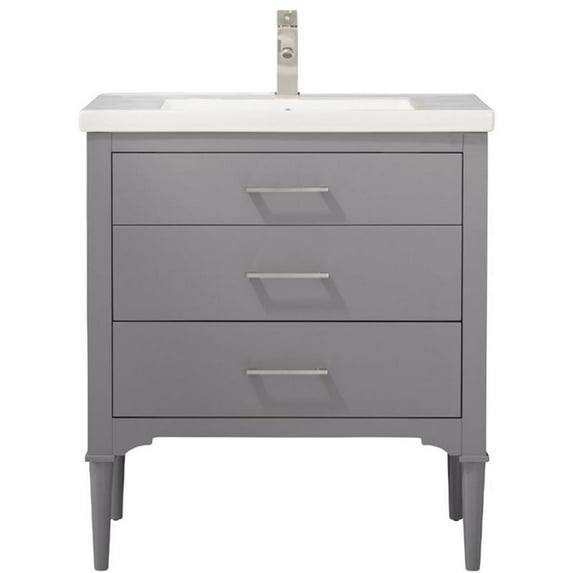 Mason 30" Single Sink Vanity In Gray