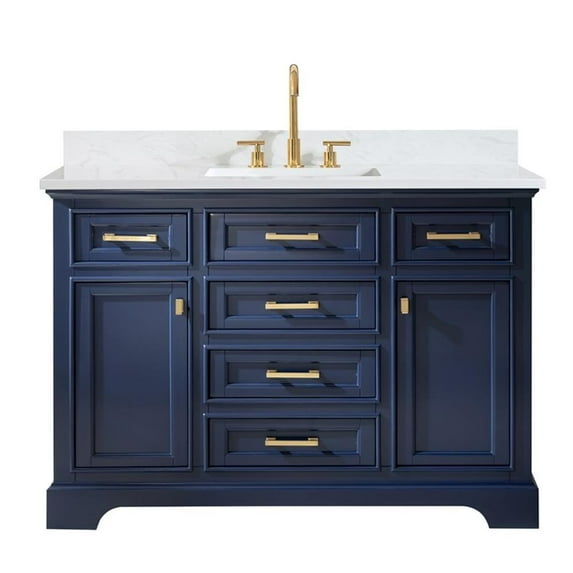 Design Element Group Milano 48" Single Vanity in Blue