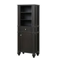 thumbnail image 1 of Design Element Group WN-LNTR-ES 51.75 cu. ft. Brown Freestanding Linen Cabinet, Espresso, 1 of 1