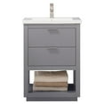 thumbnail image 1 of Design Element Klein 24" Single Sink Bathroom Vanity In Gray, 1 of 5