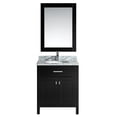 thumbnail image 1 of Design Element London 30" Single Sink Bathroom Vanity Set in Espresso with Carrara Marble Top, 1 of 2