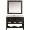 thumbnail image 1 of Design Element London 54" Single Sink Bathroom Vanity Set in Espresso with White Carrera Marble Top, 1 of 9