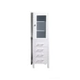 thumbnail image 1 of Design Element London 65" Tall Linen Cabinet Tower in White, 1 of 3