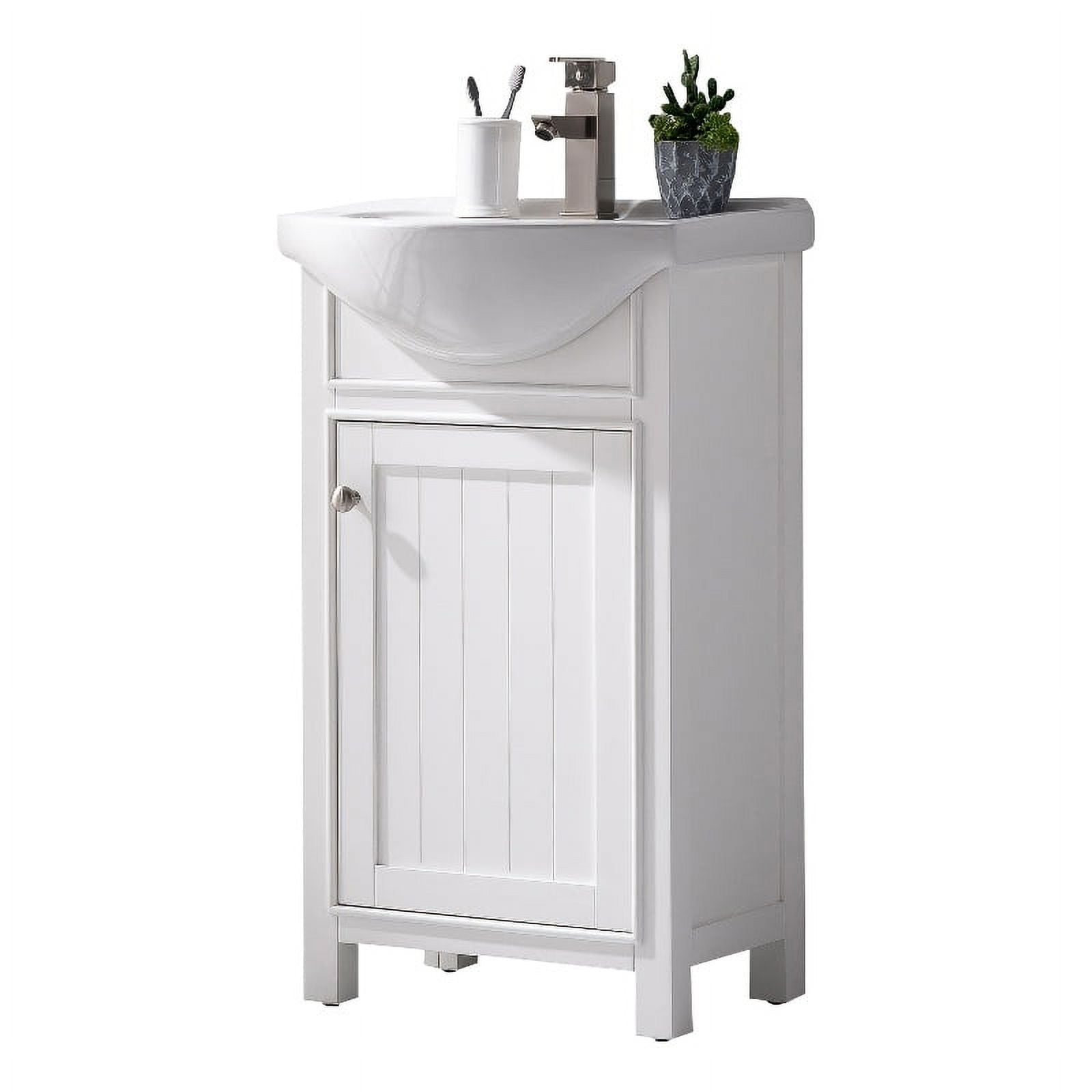 Design Element Marian 30" Solid Wood Single Sink Bathroom Vanity in