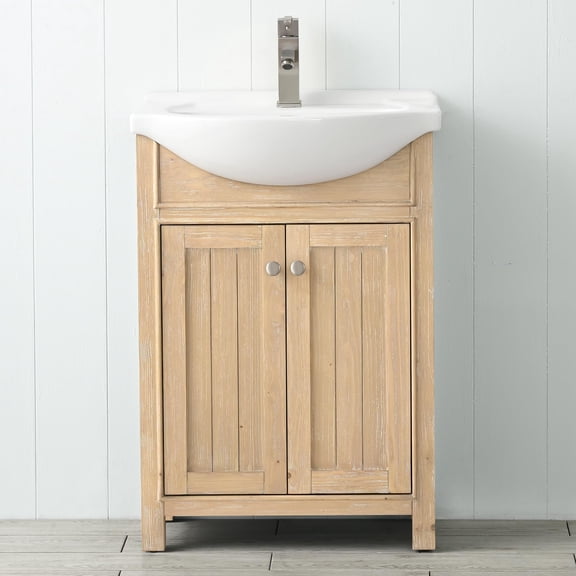 Design Element Marian 24" Single Sink Bathroom Vanity in Oak