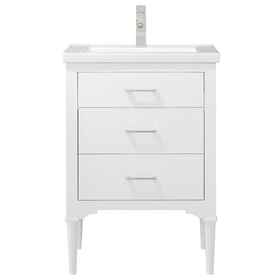 Design Element Mason 24" Single Sink Bathroom Vanity in White