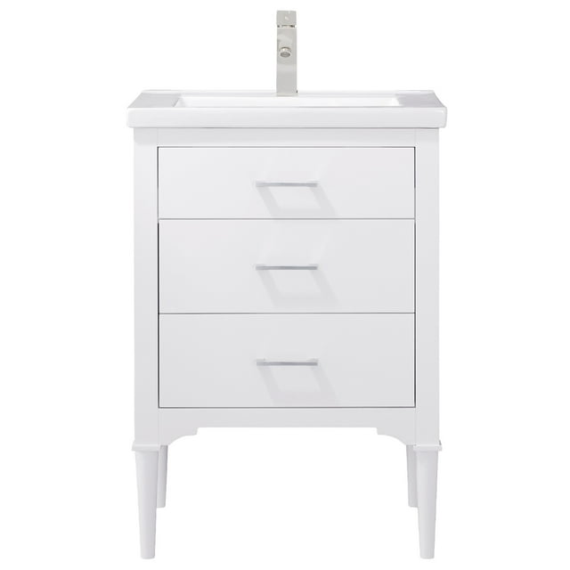 Design Element Mason 24" Single Sink Bathroom Vanity in White