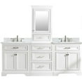 thumbnail image 1 of Design Element Milano 84" Double Sink Bathroom Vanity Modular Set in White, 1 of 16