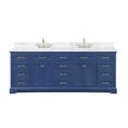 thumbnail image 1 of Design Element Milano 84" Double Sink Bathroom Vanity in Blue, 1 of 5