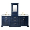 thumbnail image 1 of Design Element Milano 96" Double Sink Bathroom Vanity Modular Set in Blue, 1 of 13
