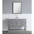 thumbnail image 1 of Design Element Monaco 48" Grey Bathroom Vanity Base Cabinet without Top, 1 of 13