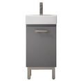 thumbnail image 1 of Design Element Stella 16.5" Wood Single Sink Vanity in Gray, 1 of 11