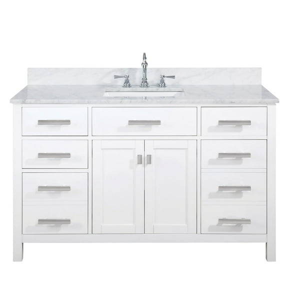 Design Element Valentino 54" Single Sink Vanity in White
