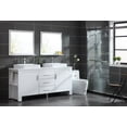 thumbnail image 1 of Design Element Washington 72" Double Sink Bathroom Vanity Set in White, 1 of 7