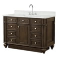 thumbnail image 1 of Design Element Winston 48" Solid Birch Hardwood Single Vanity in Walnut, 1 of 16