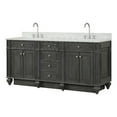 thumbnail image 1 of Design Element Winston 72" Solid Birch Hardwood Double Vanity in Gray, 1 of 17