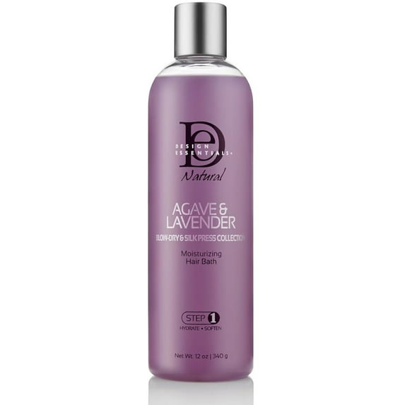 Design Essentials Agave & Lavender Moisturizing Hair Bath - Blow-Dry & Silk Press Collection 12 oz (Pack of 3)