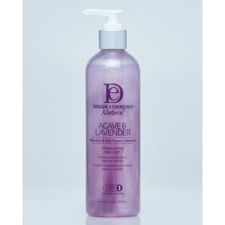 Design Essentials - Agave and Lavender Moisturizing Hair Bath 12oz., Moisturizing, Unisex