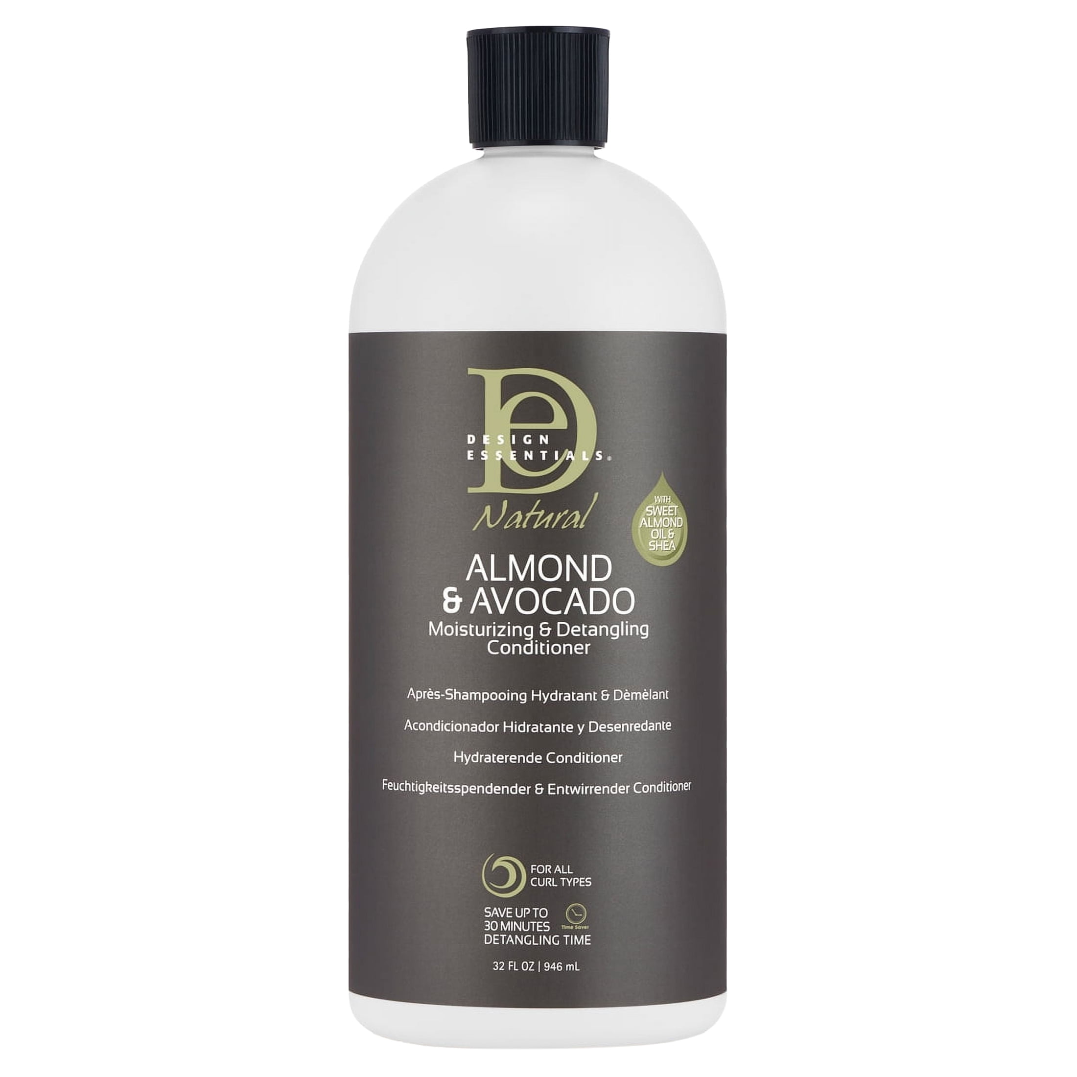 Design essentials natural almond avocado curling creme 340g true