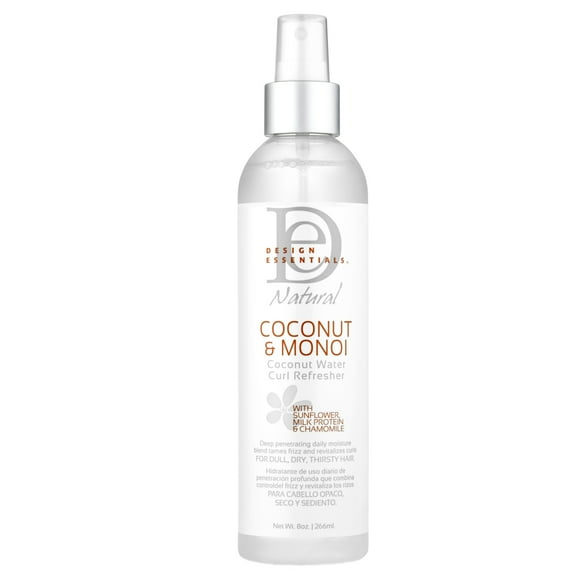 Design Essentials Coconut and Monoi Water 8 oz. Curl Refresher, Moisturizing, Unisex
