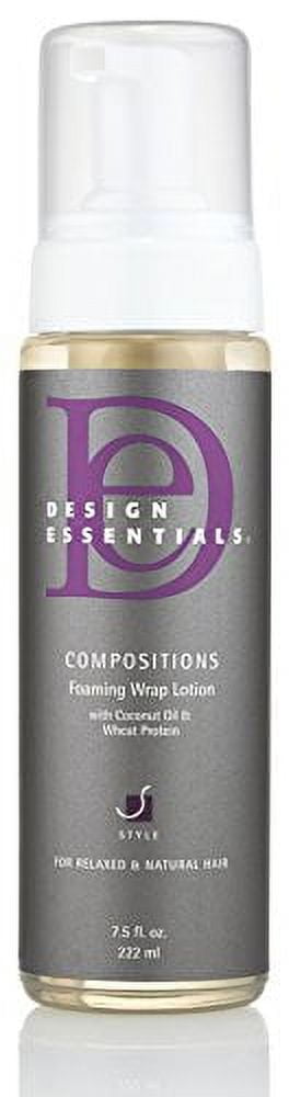 Design Essentials Compositions Foaming Wrap Lotion for Relaxed & Natural Hair, 7.5 Ounce