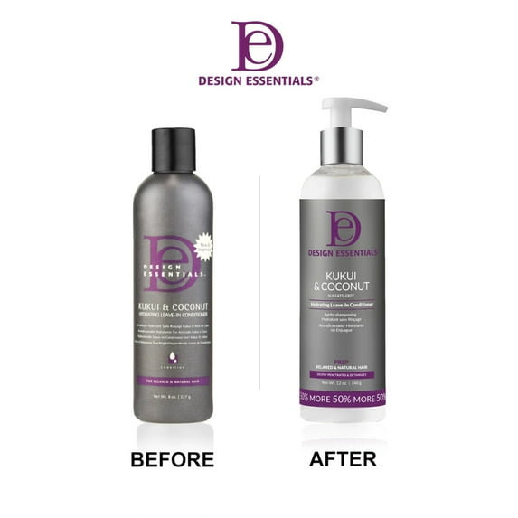 Design Essentials Kukui & Coconut Hydrating Leave-In Conditioner - 12 oz