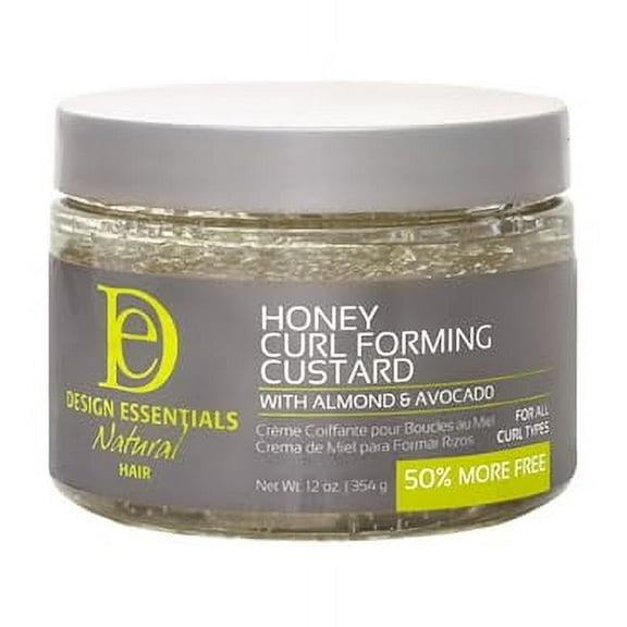 Design Essentials Natural,Almond & Avocado Honey Curl Forming Custard, 12 Ounce