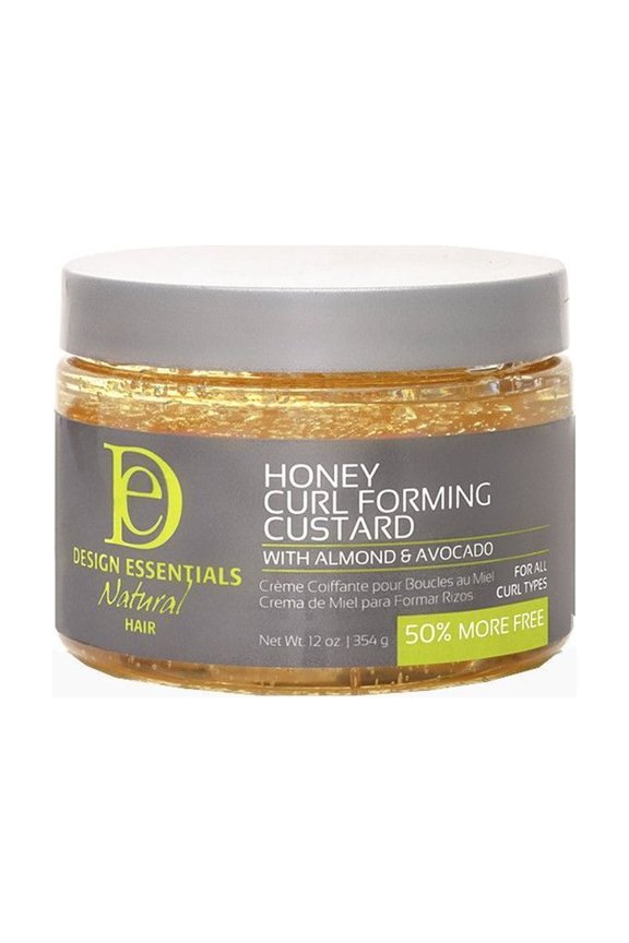 Natural Almond & Avocado Honey Curl Forming Custard 12 oz, Pack of 2