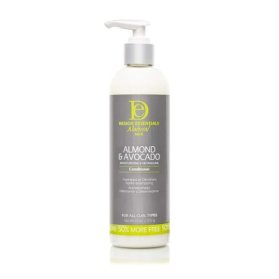 Design Essentials Natural Almond & Avocado Moisturizing & Detangling Conditioner, 12 Ounce