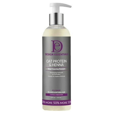 Design Essentials Oat Protein & Henna Deep Cleansing Shampoo 12 oz