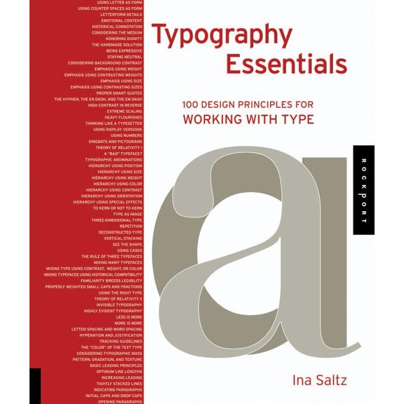 Design Essentials: Typography Essentials : 100 Design Principles for Working with Type (Paperback)